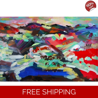 XL Yummy Colourful Landscape 5152